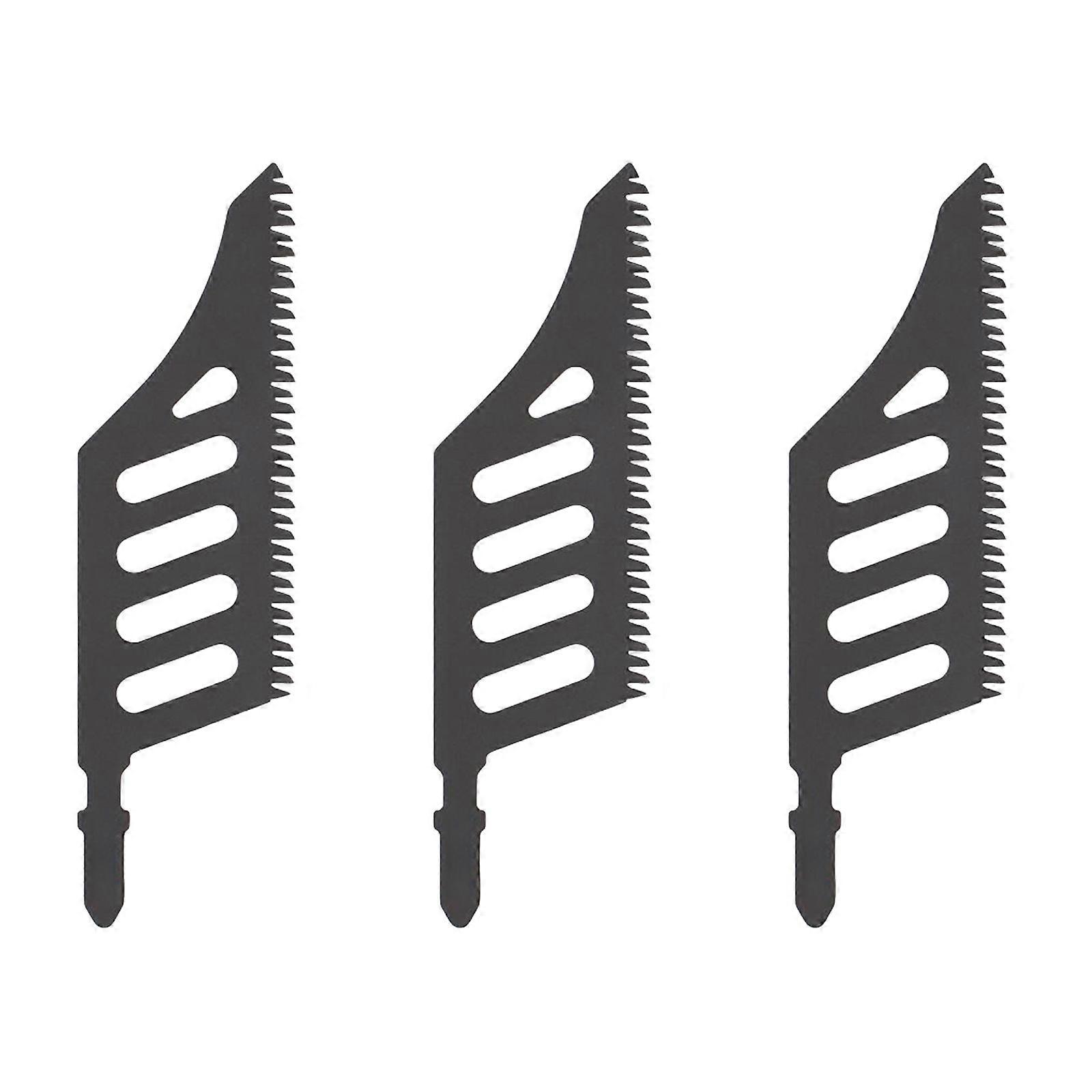 Universal T Shank Scroll Jigsaws Blade Cutting Carbon Steel Blade For Hardwood Plywood Aluminum Flush Trim Applications Multicolor