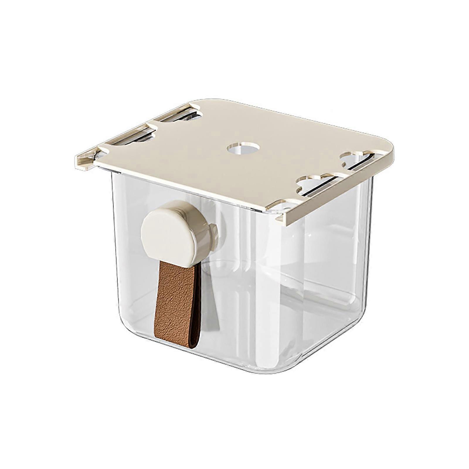 Ergonomic Handle Under Desk Organizers Adhesive Mount Storage Tray For Bathroom Cabinet Space Efficient  S