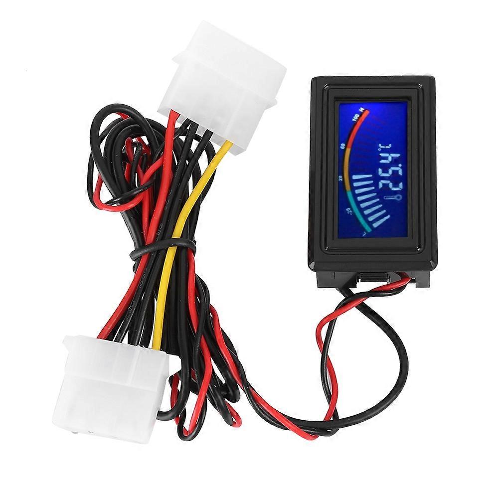 LCD Display Digital Water Cooling Thermometer Pointer Temperature Indicator 5V-24V