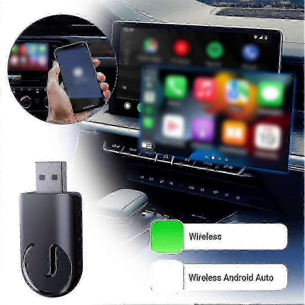 2 in 1 USB Interface Car Wired to Wireless Box, Fast Data Transmission Speed 25-26s