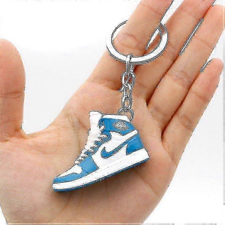 Porte-clés/pendentif pour sac en forme de mini-chaussures de basket-ball 3D - Pendentif créatif et original - df