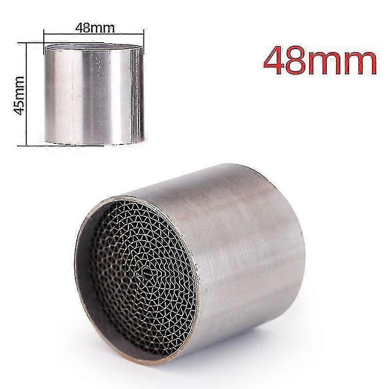 Motorcycle Exhaust 48mm 50mm 53mm Honeycomb Db Killer Reduce Noise High Torque At Low Speed Gas Purification Treatment