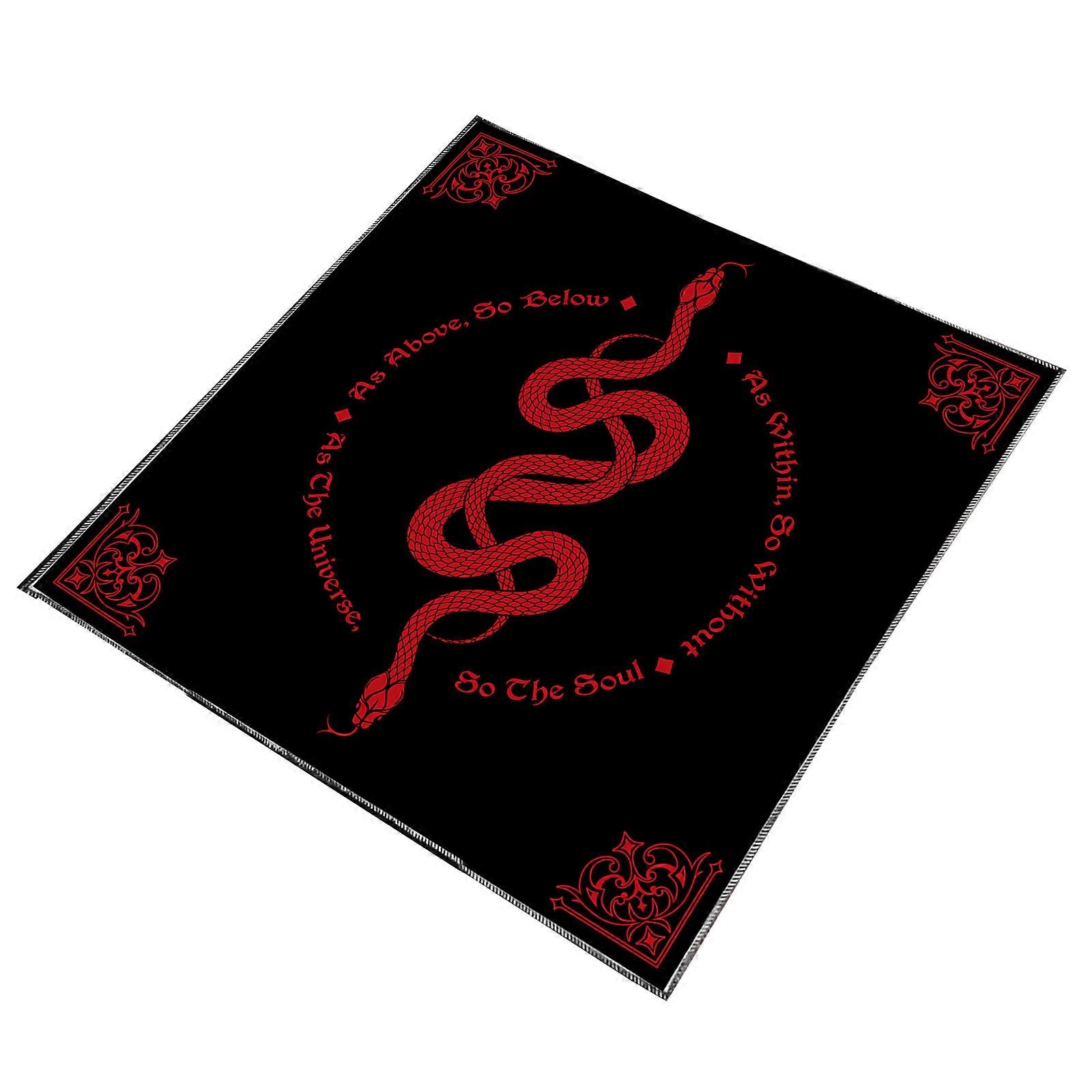 Velvets Tarots Reading Tablecloth with Beautiful Butterfly And Flower Motifs for Oracles Card and Accessories  B 75x75cm