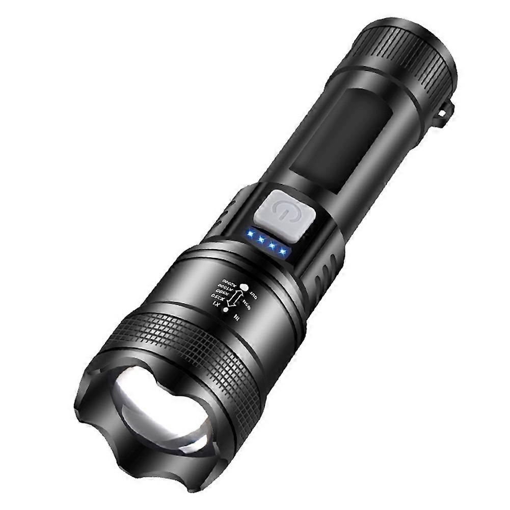 Led Flashlight P70 Torch Powerful Zoom Telescopic Flashlight