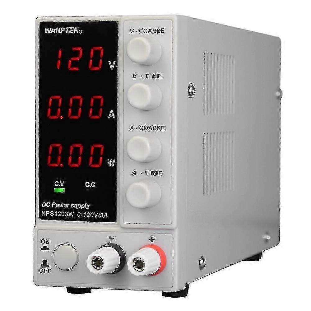 wanptek NPS1203W 0-120V 0-3A Switching DC Power Supply 3 Digits Display LED High Precision Adjustabl