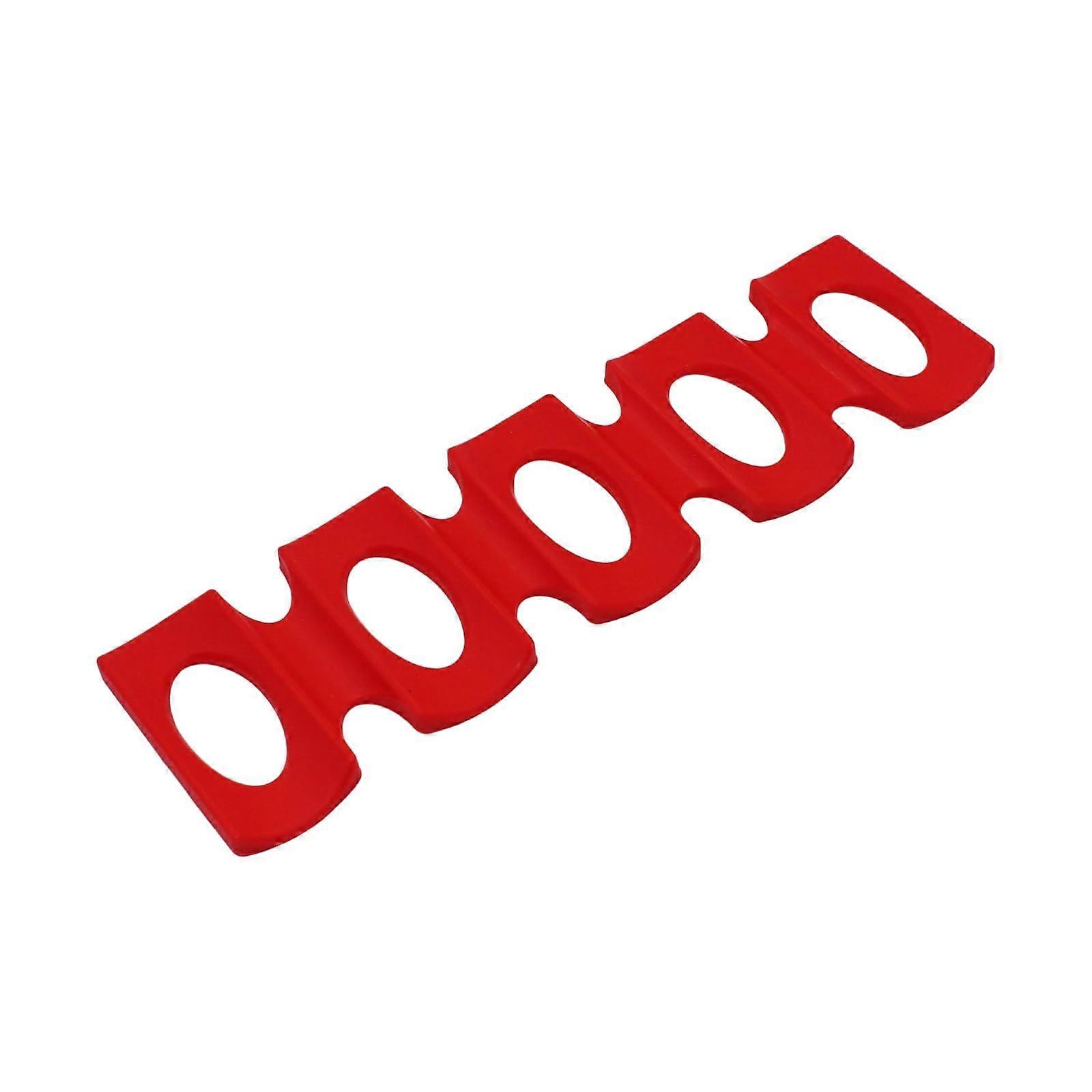 Silicone Refrigerator Shelf Mats Nonslip for Cans and Bottles Storage in Kitchen or Bar Red