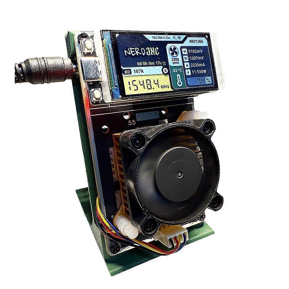 NerdAxe NerdMiner Bitaxe 500Gh/S BM1366 ASIC Chip Vertical Miner Solo Lottery BTC Miner Lottery Mining Miner AU PLUG