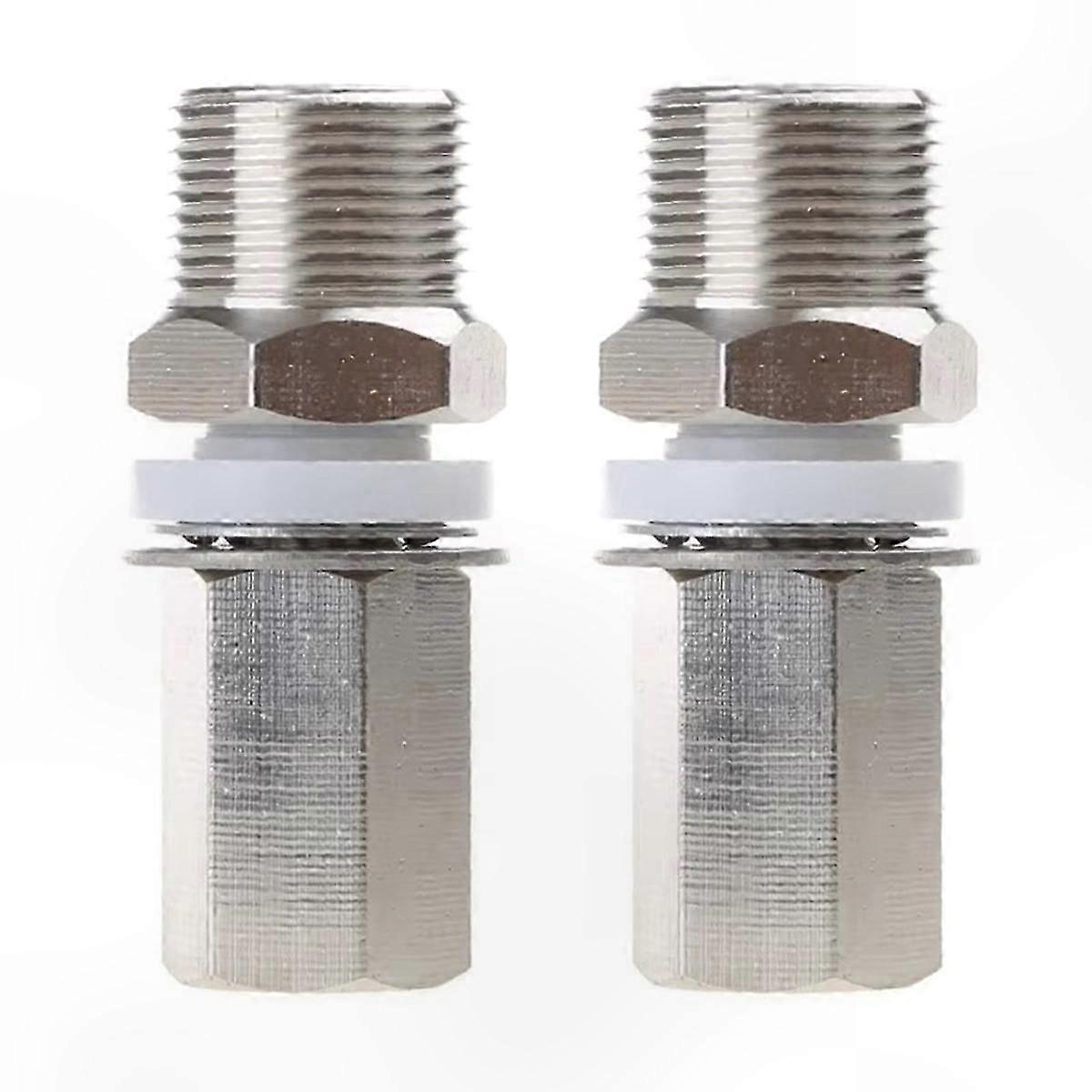 2Pcs 3/8-24 to SO239 Antenna Mount Adapter, SO-239 to 3/8-24 Threaded Adapter for Antenna Installation