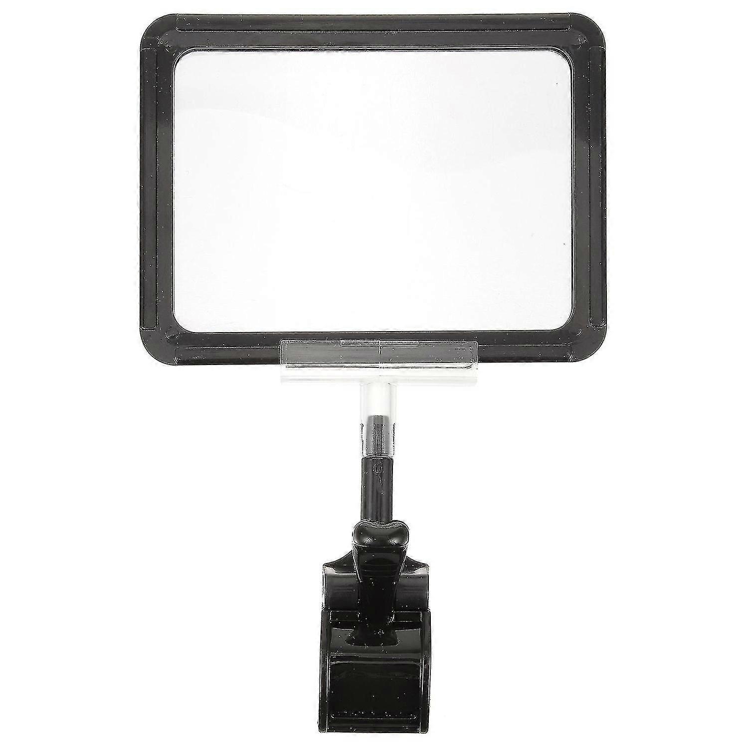 Adjustable Plastic Sign Holder Clip On Display Merchandise