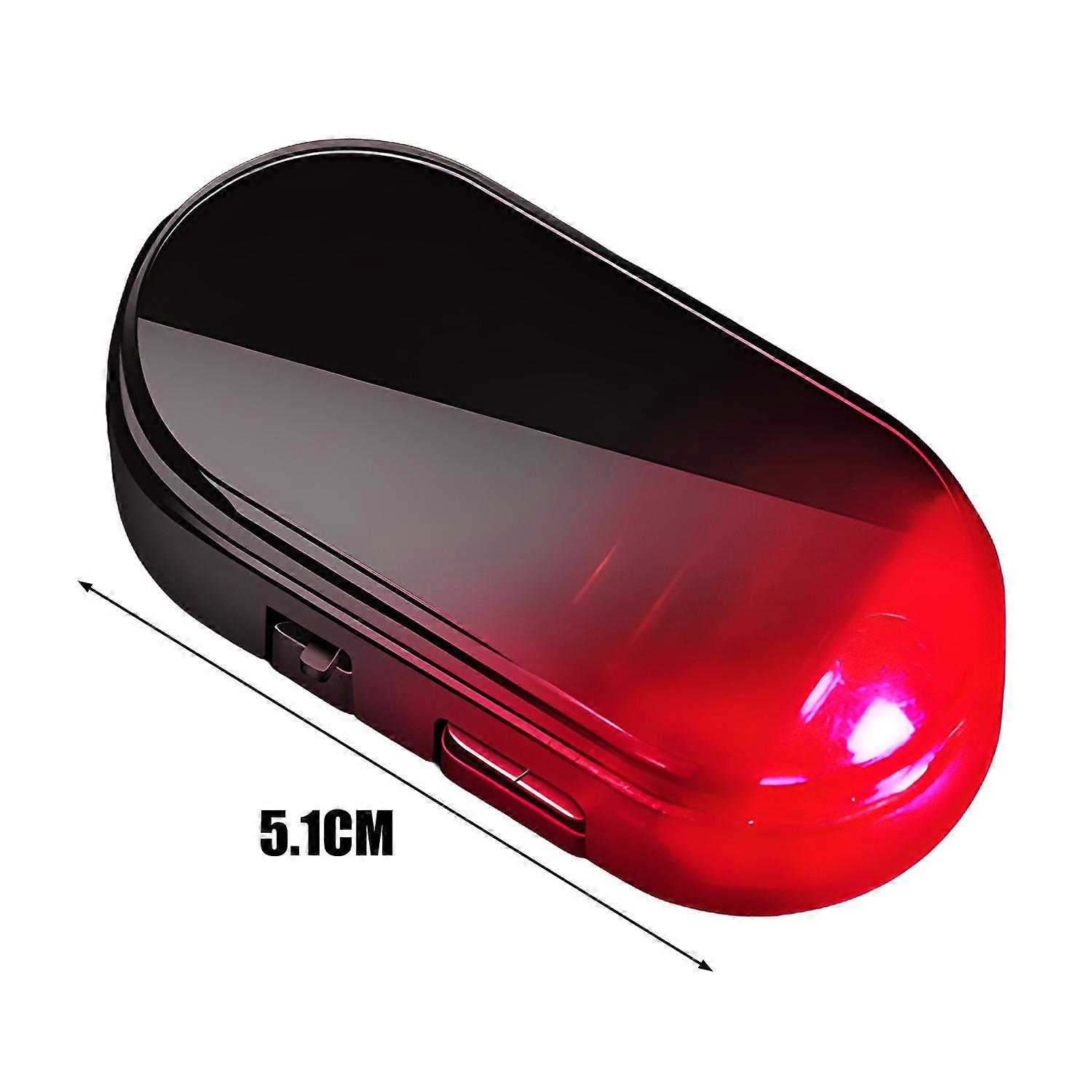 Car Fake Security Light Solar Powered Universal Warning LED Light Alarm Lamp Anti-Theft Caution Strobe Signal Security System