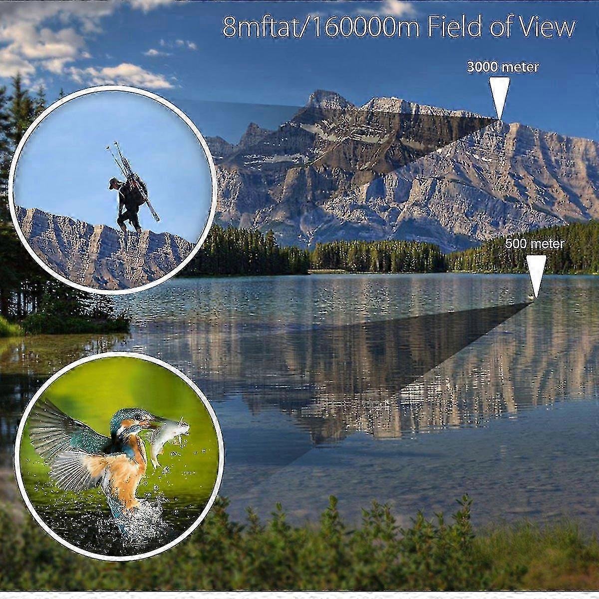 For Night Vision - 60x60 3000M HD Hunting Binoculars with Coordinates