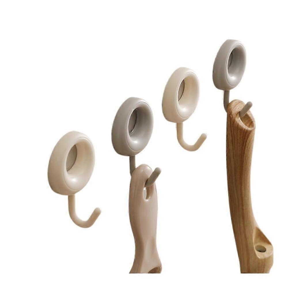 Coat Rack Wall Hooks 4 Pack Strong Adhesive No Drill Heavy Duty for Door and Dorm Use