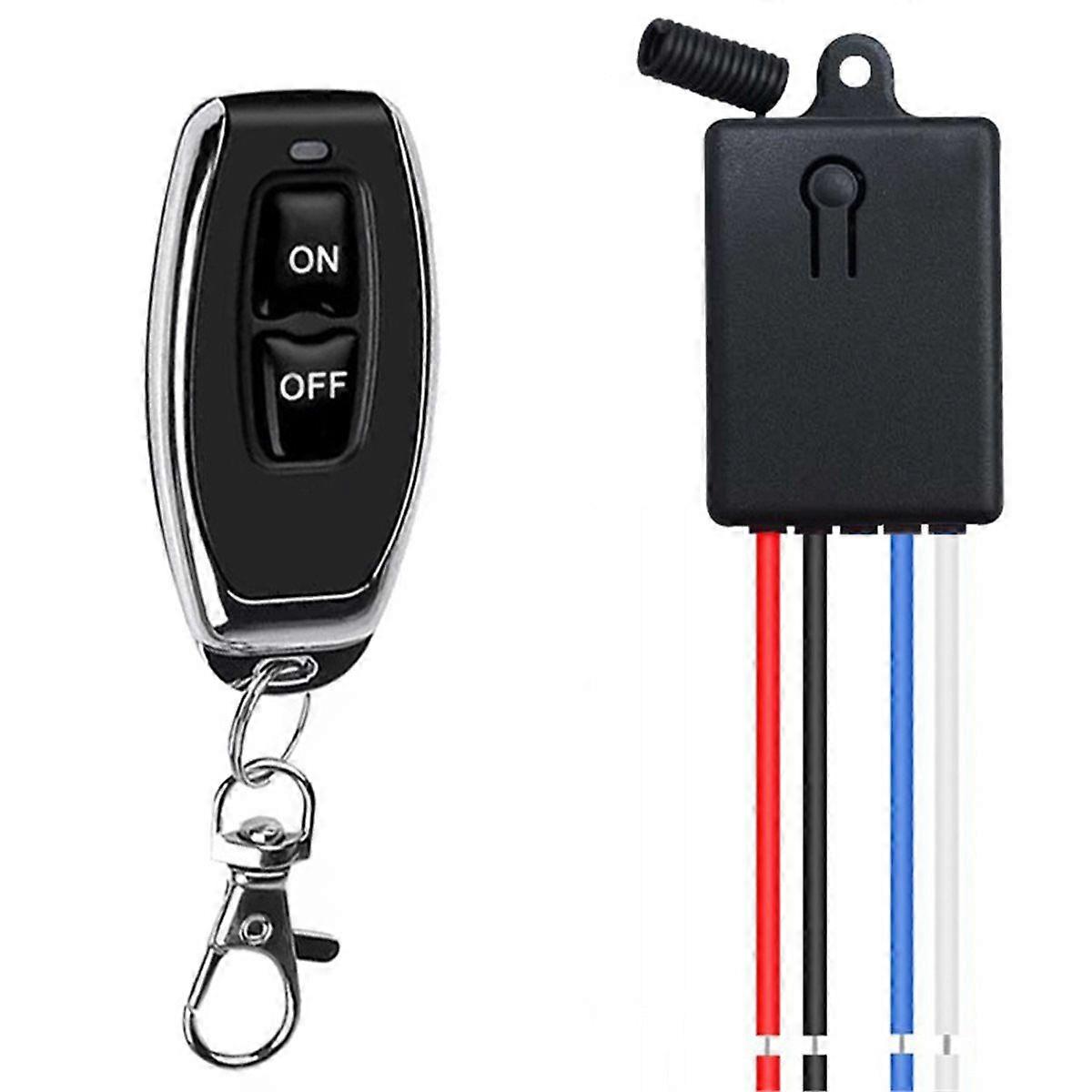 433MHz Wireless Relay Switch, DC 5-60V 10A Remote Control Transmitter Receiver for Smart Home Automa