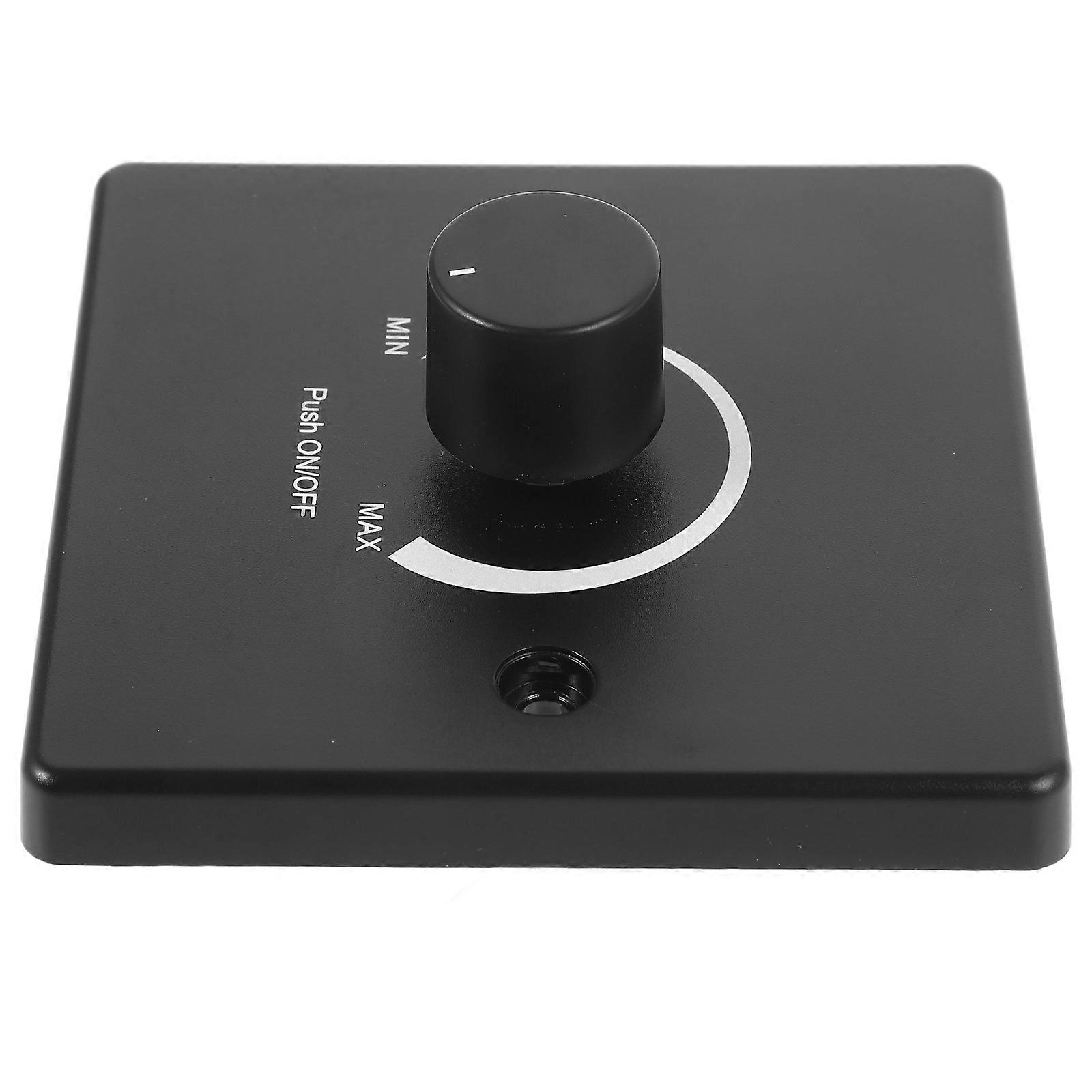 Dimmer Switch Suitable For Truck Lighting With Elegant Square Panel And Light Dimming Function In Black 1Pack