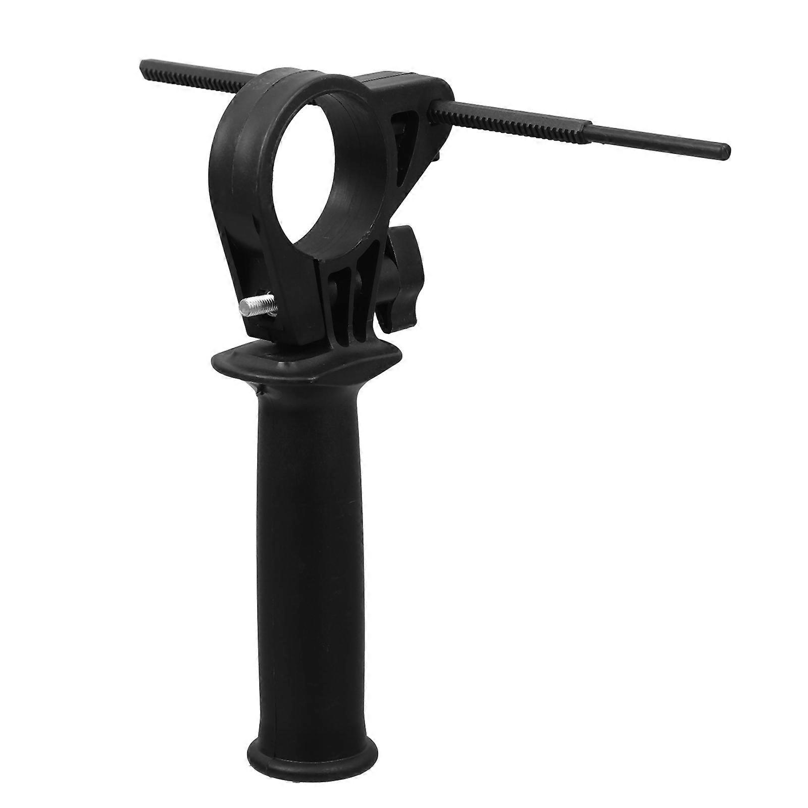 Electric Hammer Handle Non-slip Grip DIY Projects Black Iron Material Easy Installation 1Set