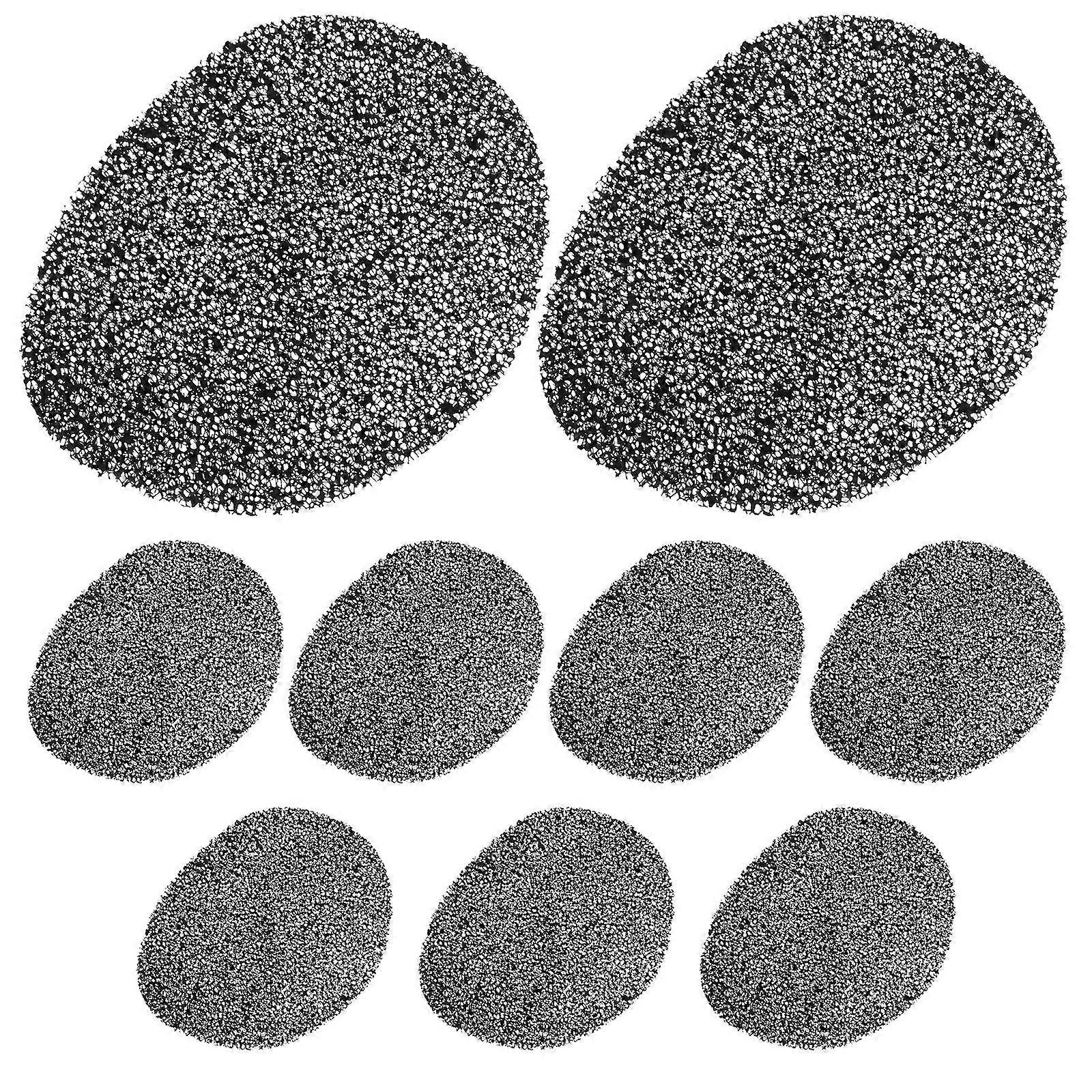 Range Hood Sponge Filter Replacement Black 10Pcs Set