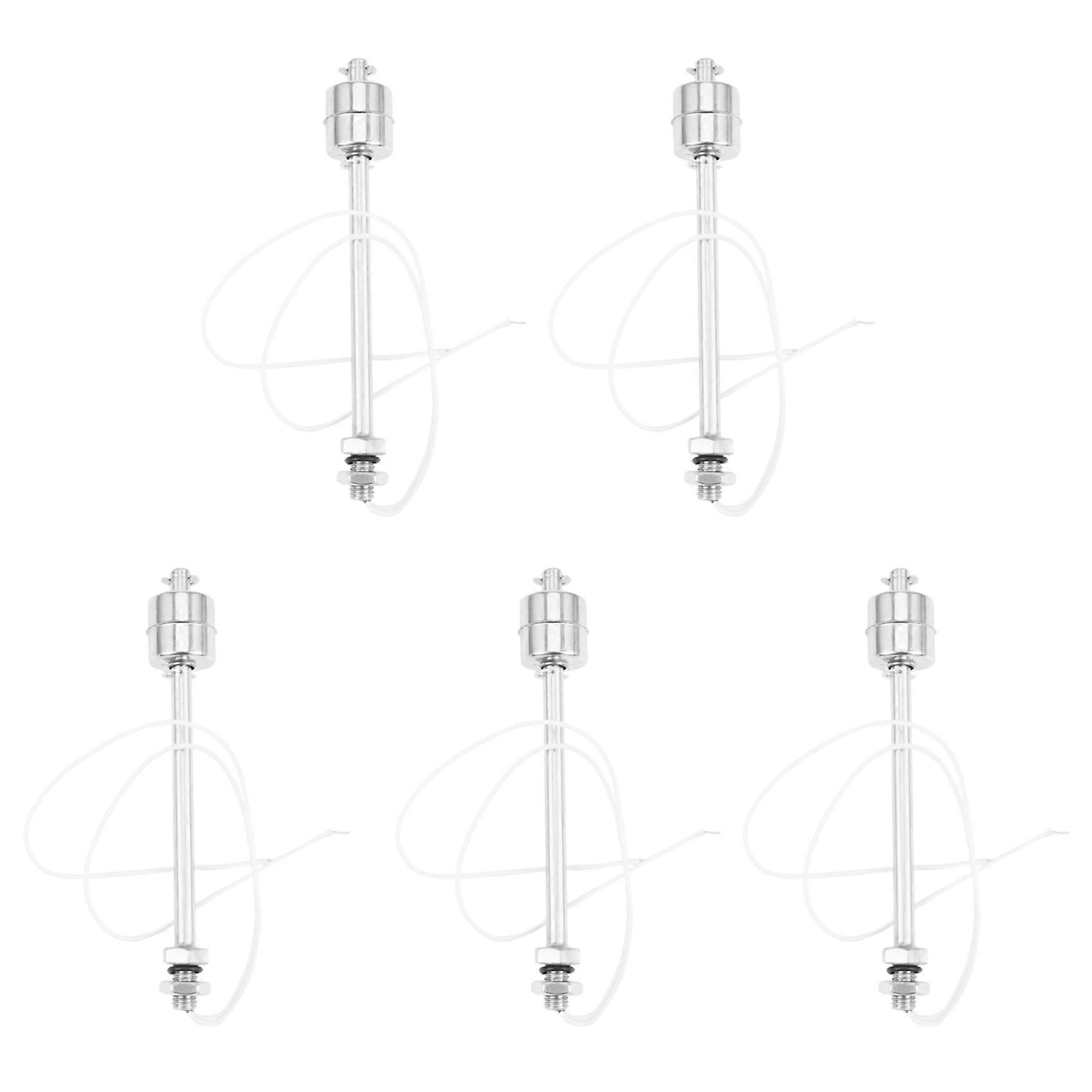 5PCS 150mm Stainless Steel Float Switch Tank Liquid Water Level Sensor 220V