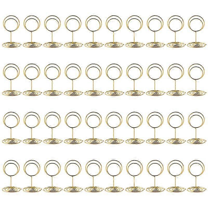 40Pcs Table Number Holders, Photo Holder for Wedding Reception, Part