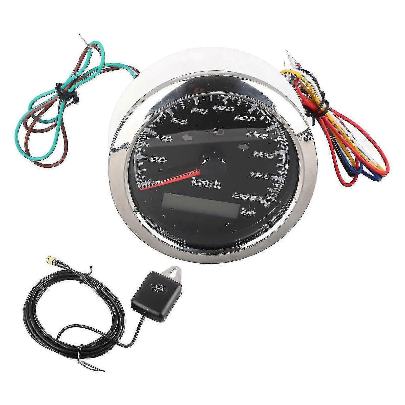 Waterproof Gps Speedometer Odometer 200km/H - Ip67 Lcd Display For Car/Motorcycle/Boat_pl