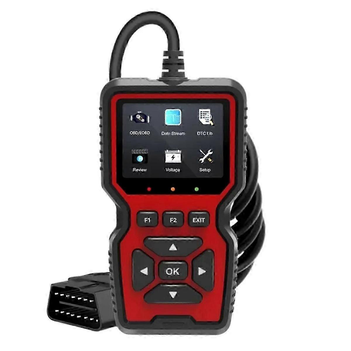 OBD2 Scanner for Battery and Engine Diagnostics - Professional Code Reader with Live Data