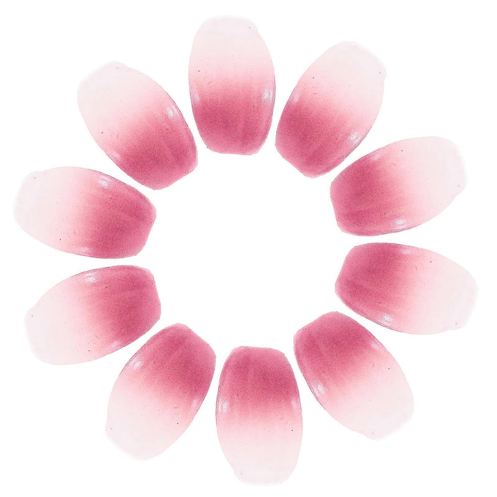 Simulation Vegetable Fake Onion Slices for Kitchen Play Props 60Pcs Violet