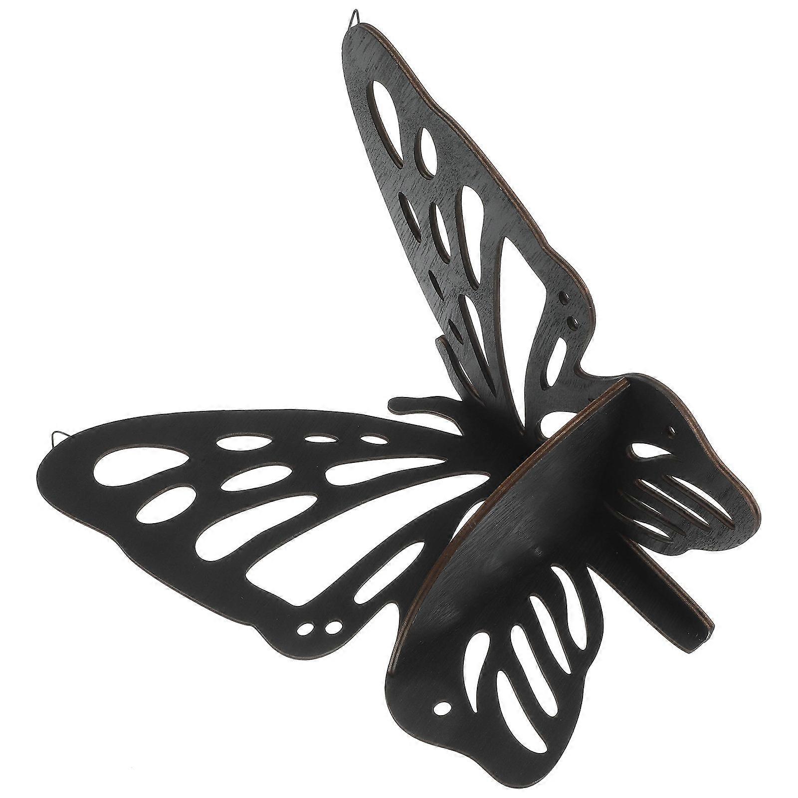 Butterfly Corner Shelf Wooden Display Shelf for Storage with Wall Mount
