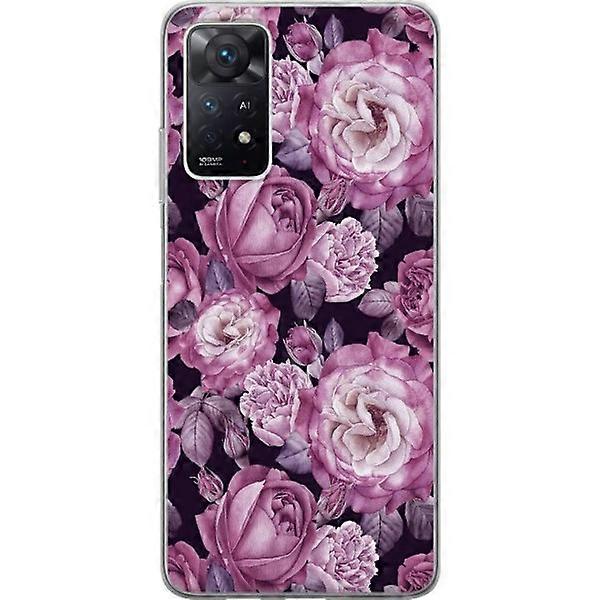 Compatible with Xiaomi Redmi Note 11 Pro 5G Transparent Case Flowers