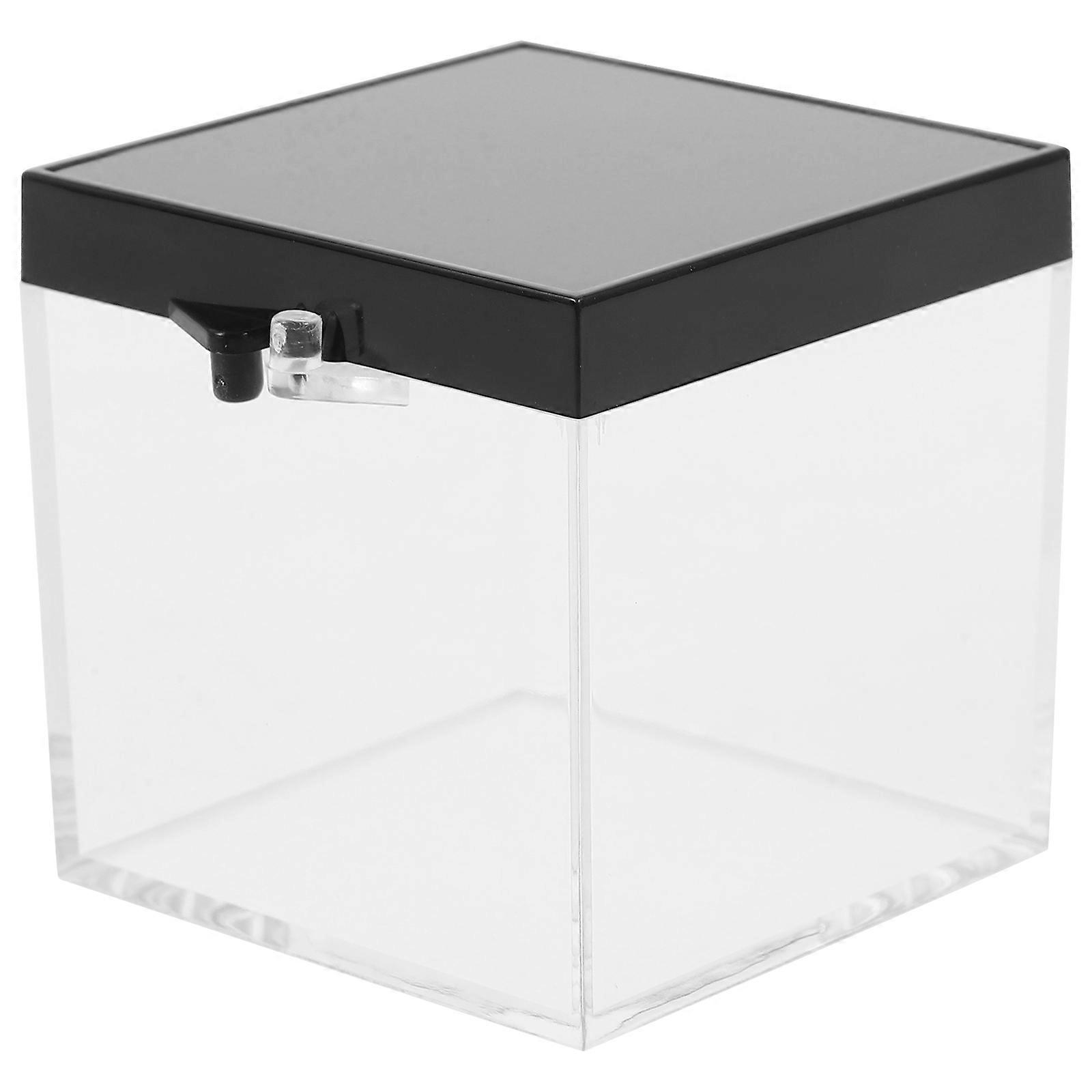 Clear Mineral Specimen Display Boxes for Storage 6Pcs Acrylic Protection
