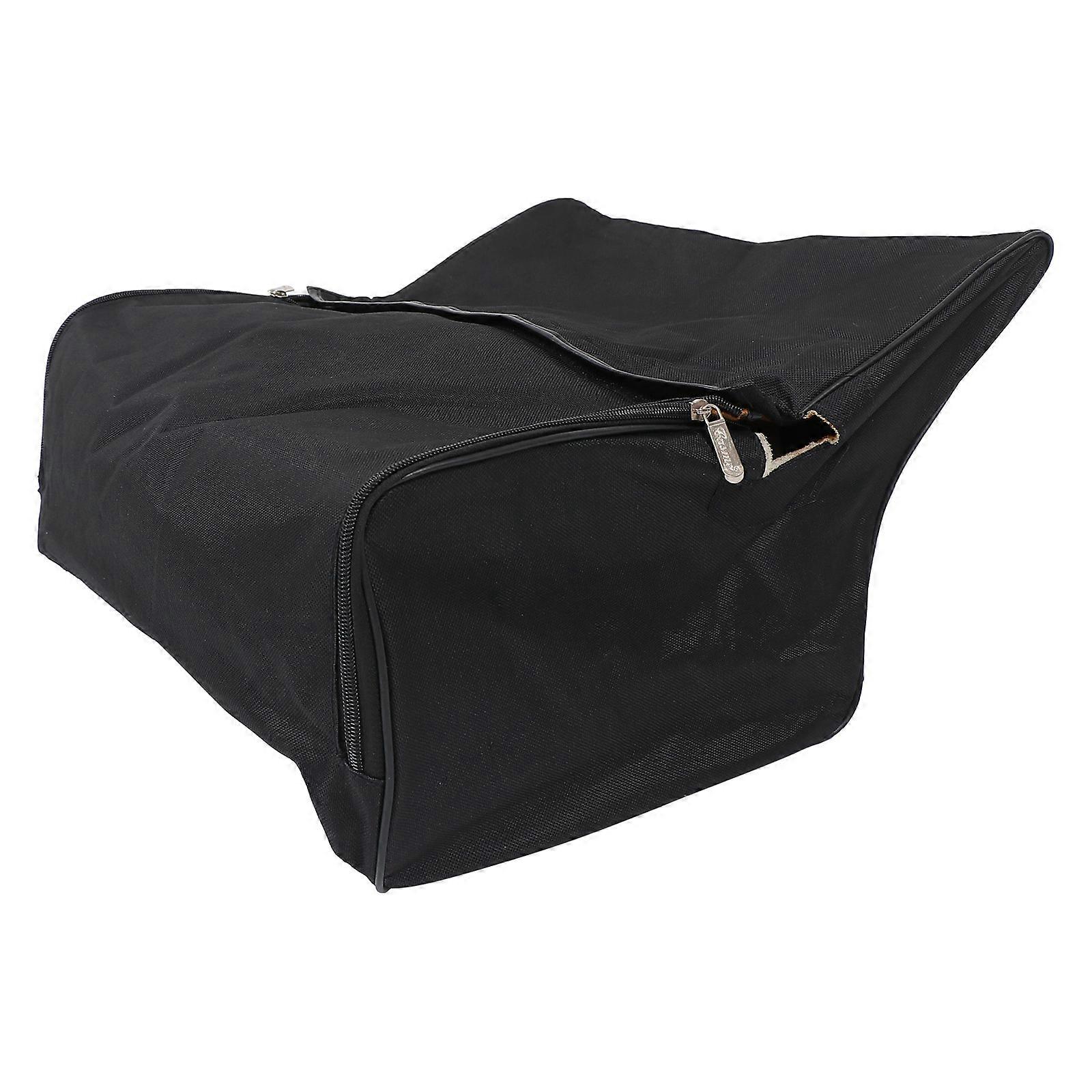 Practical Adjustable Accordion Storage Bag in Black Made of Oxford Cloth for Home Use 1 Piece