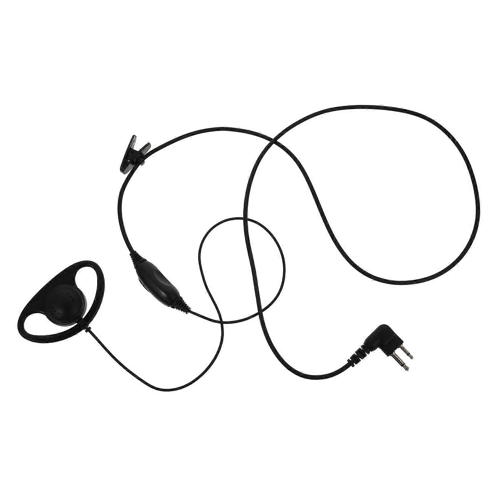 Intercom Headset M-Head Plug for 1Pcs Practical Black Earphone