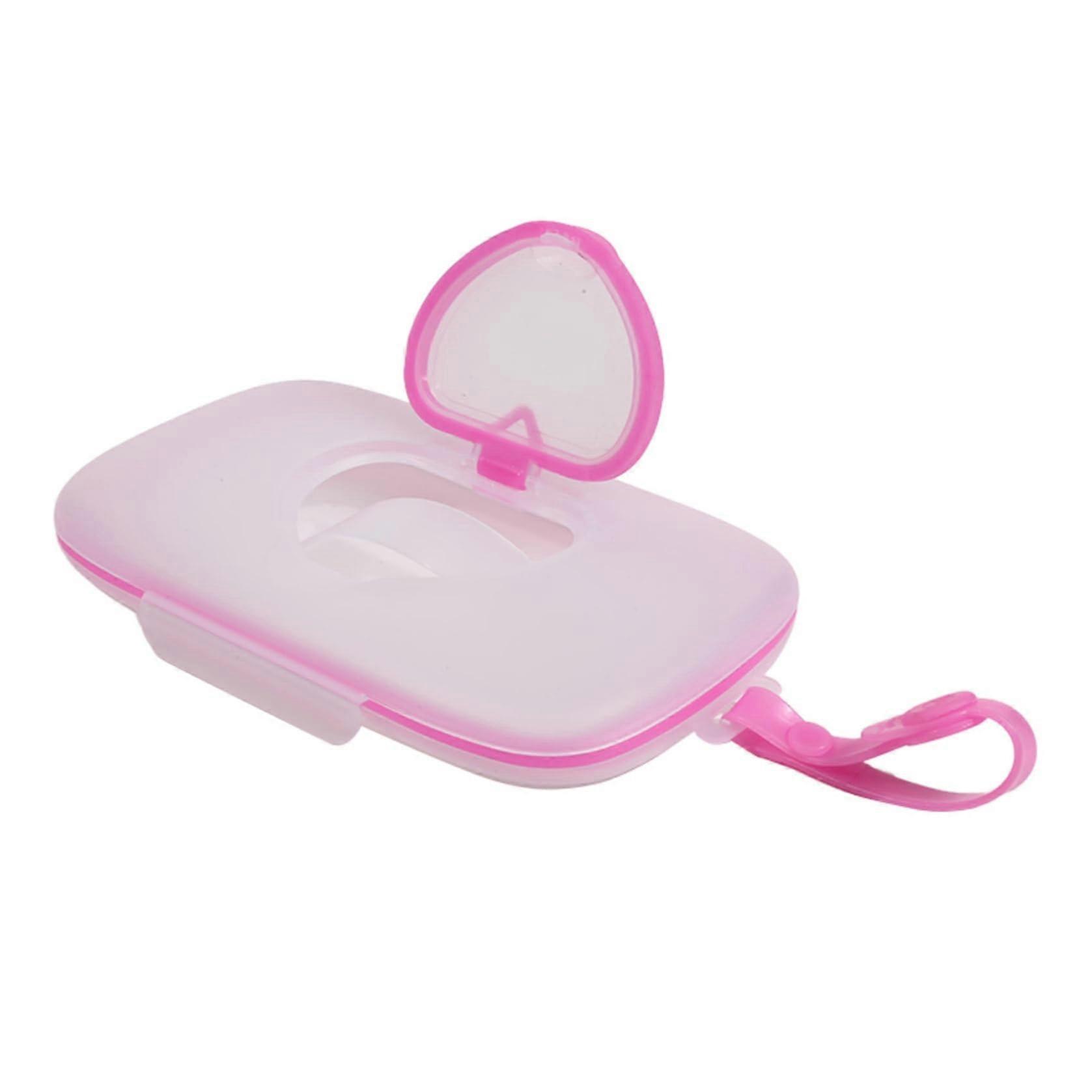 Wet Wipe Dispenser with MoistureLocking Seal, Compact Portable Tissue Box for Travel and Home