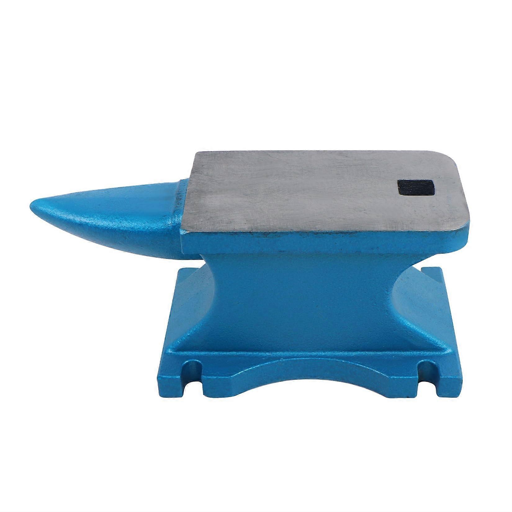 44 lb Cast Steel Single Horn Blacksmith Anvil with Wide Flat Surface and Stable Base for Metal Shaping