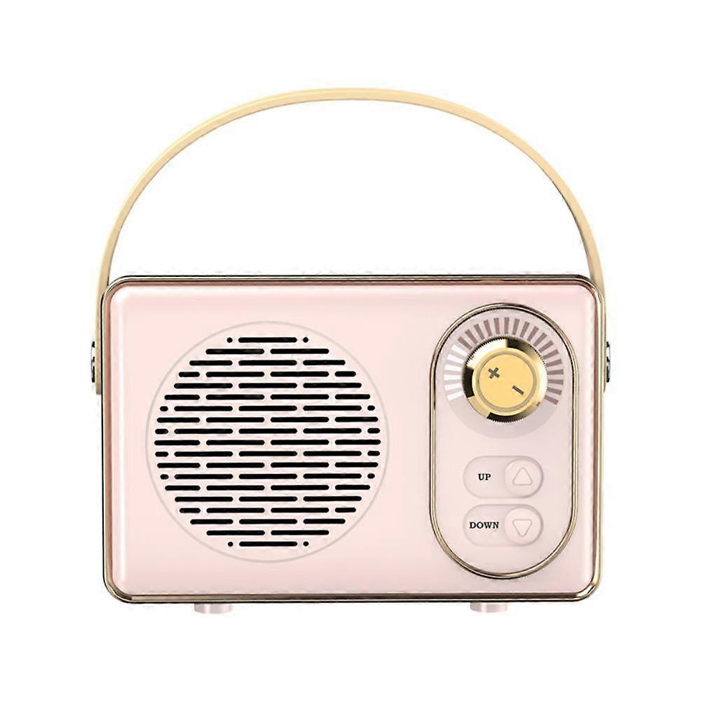 Retro Portable Speaker Card Slot Music Player Wireless Bluetooth FM Radio  Travel Use