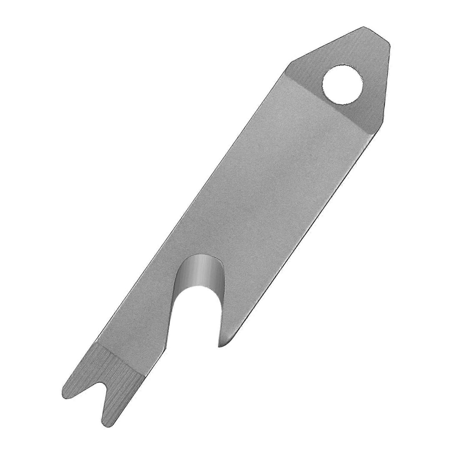 EDC Pry Bar Keychain Multitool, 4 in 1 Stainless Steel Compact Tool for Everyday Carry, Grey