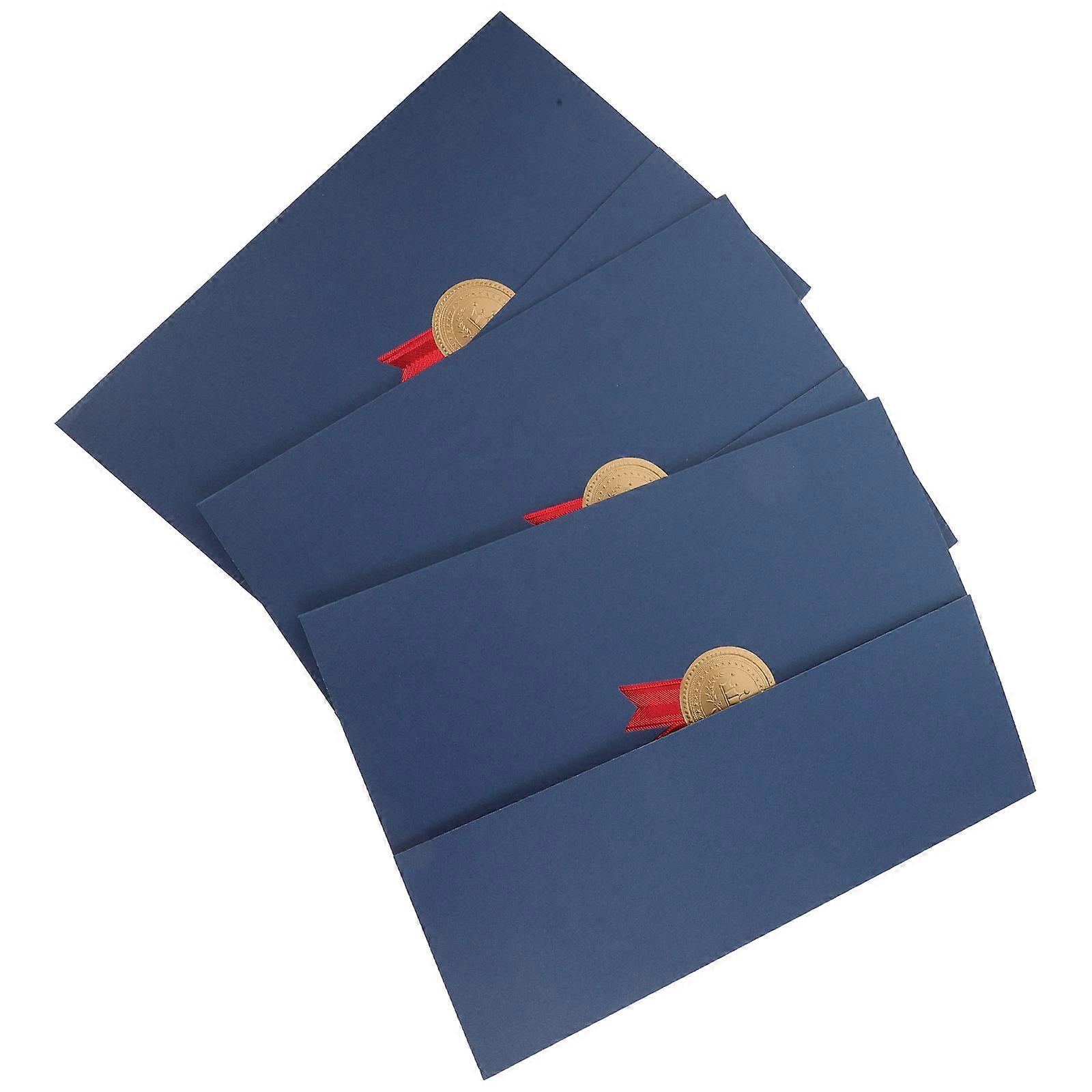 Diploma Holder Paper Certificate Envelope for 9Pcs Three-Fold Certificate Covers