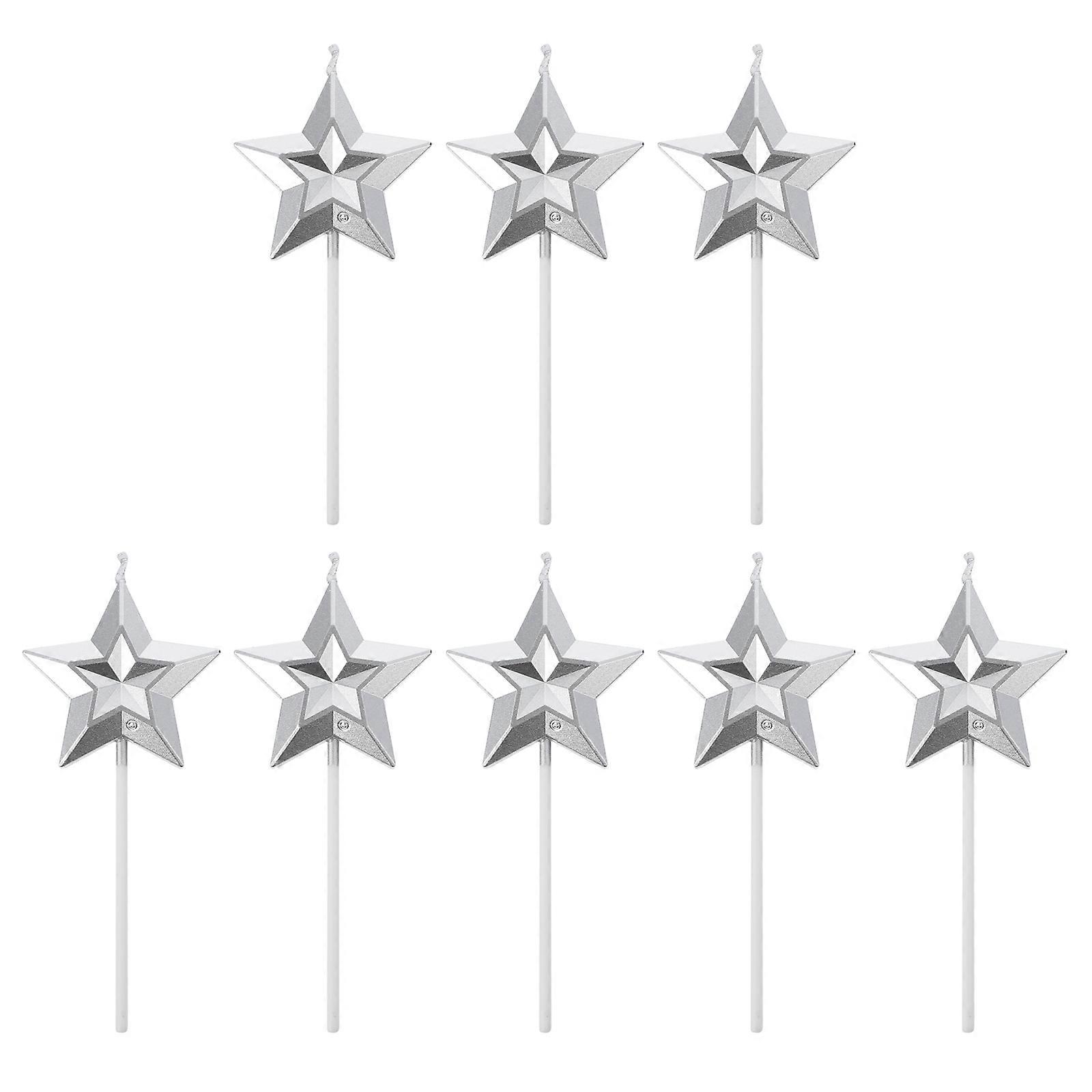 Cake Accessories 16Pcs Star Shape Candles for Party Decorations