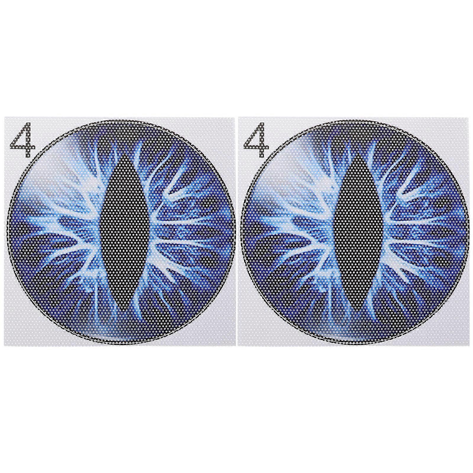 Car Headlight Decals Eye Decals For Headlights 3D Stereo Design Splashproof High Light Transparency Multi Color 1Pair