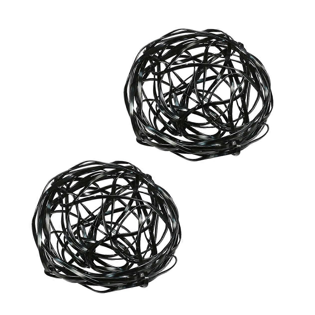 2Pcs Adjustable Flower Arrangement Tools Black Floral Stem Holders for Vases and Table Decor