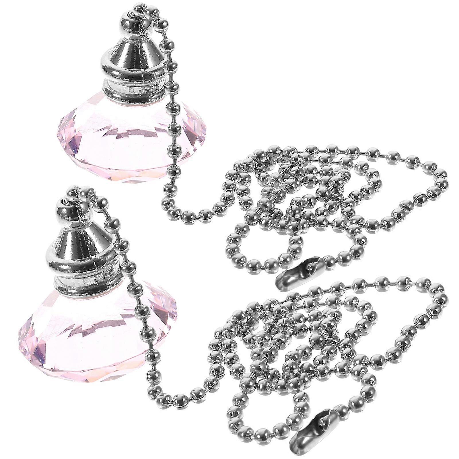 2Pcs Fan Pull Chain Extender for Ceiling Fan Light Fixtures