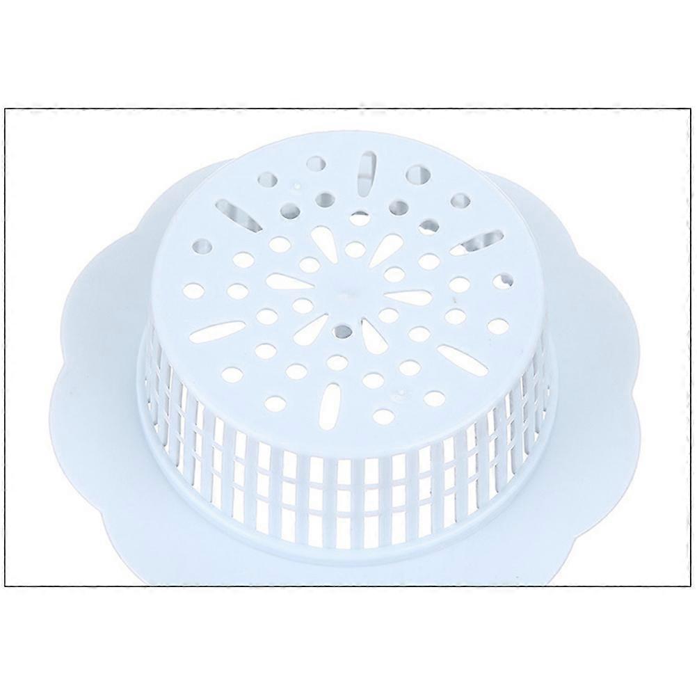 Bathroom Sink Accessories White Flower Type Anti-Blocking Drain Net Kitchen Usage 2Pcs