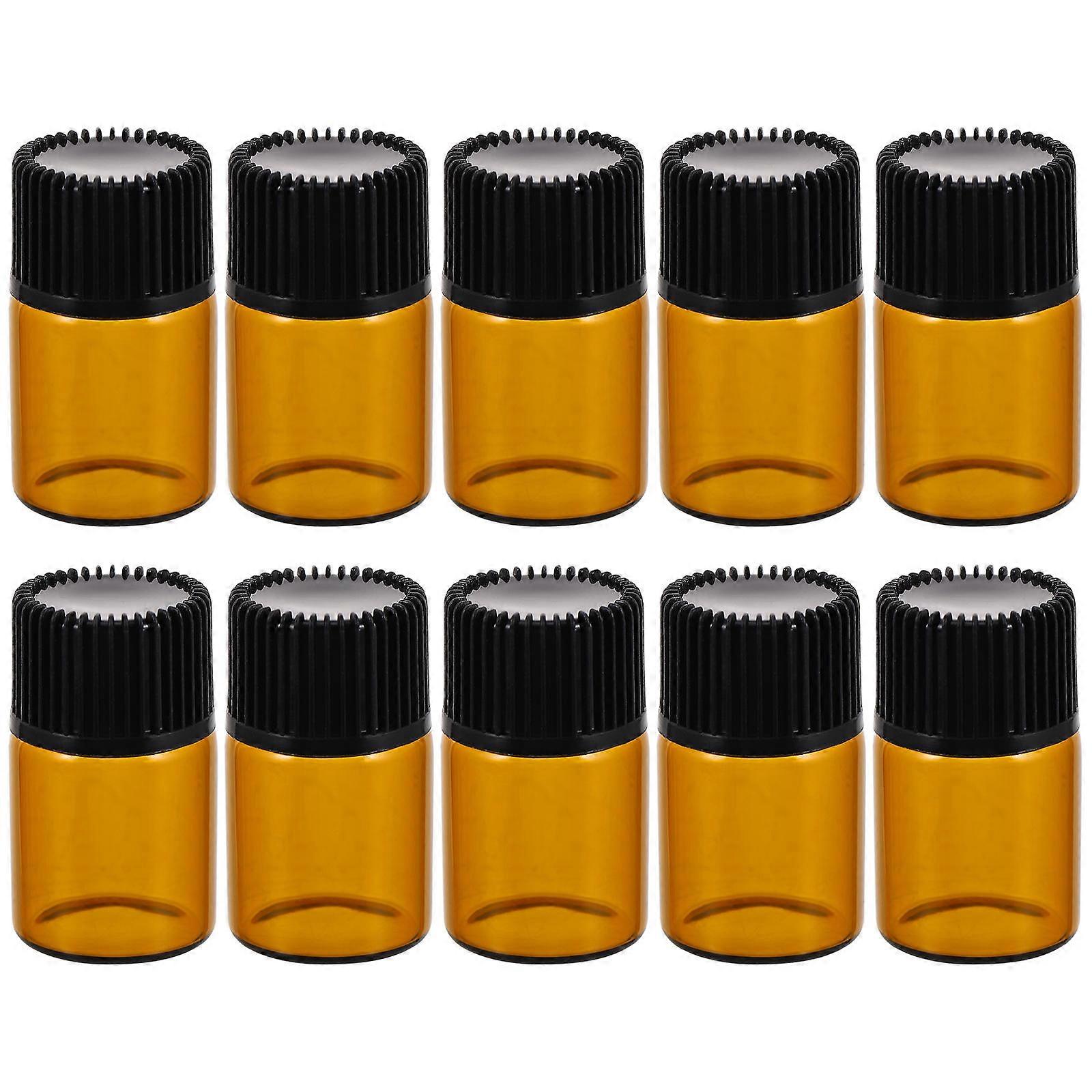 Glass Essential Oil Bottles for Storage with Lids 50Pcs Pack