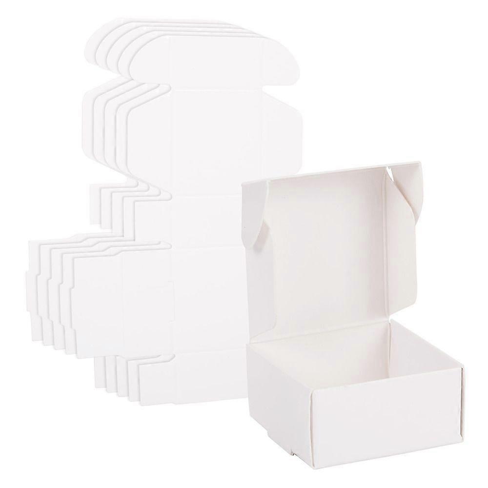 Paper Folding box Corrugated Board box Postal box Square White 4.1x3.8x2cm