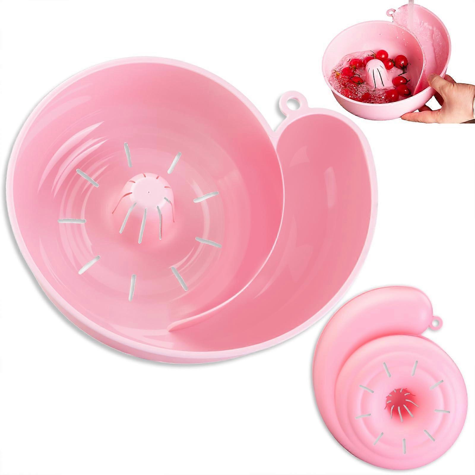 Automatic Vegetable and Fruit Washer with Rotating Salad Spinner and Strainer Basket for Kitchen