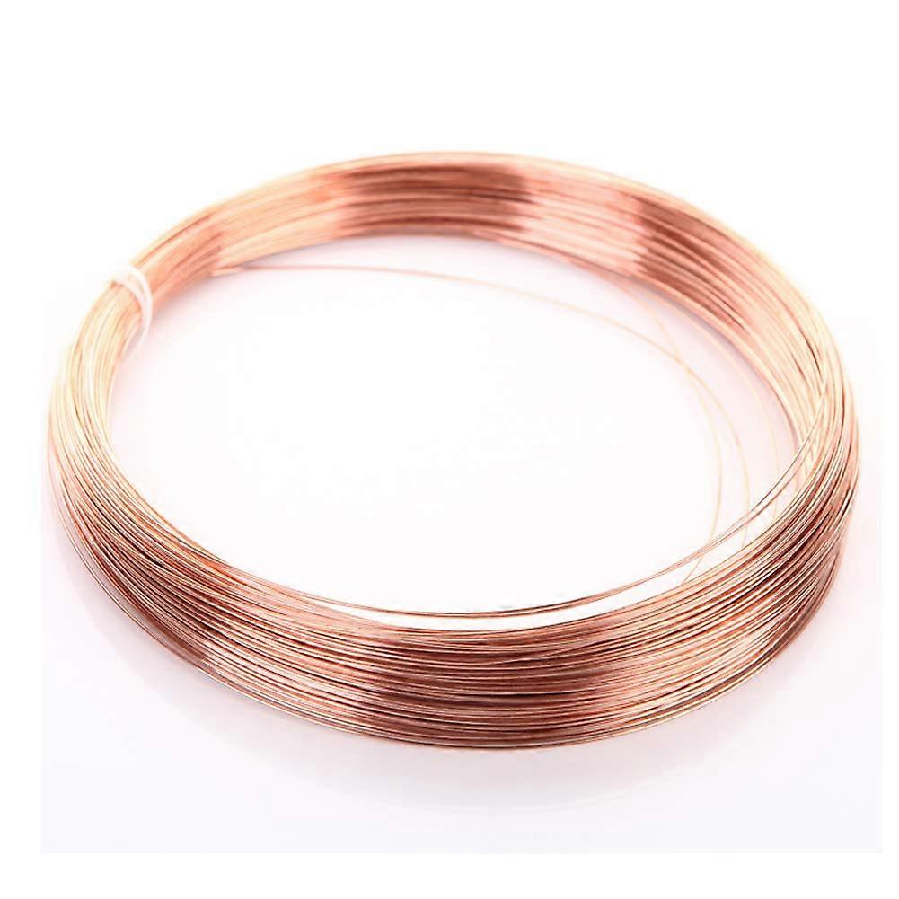 99.9% Pure Bare Copper Craft Wire 0.2mm Solid Wire for Jewelry Making and Beading Crafts
