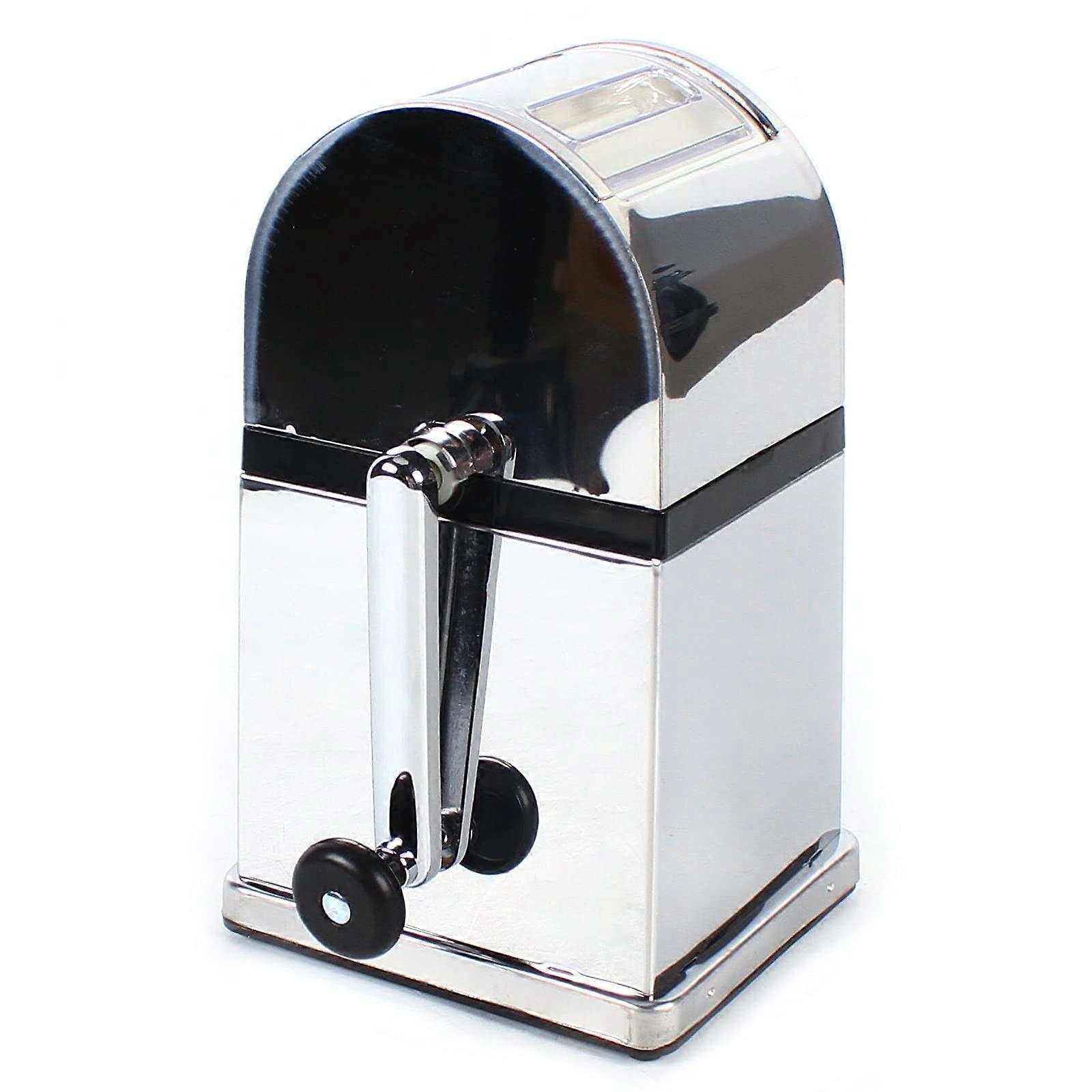 Shaved Ice Maker with Sharp Stainless Steel Blades, Manual Snow Cone Machine for Home