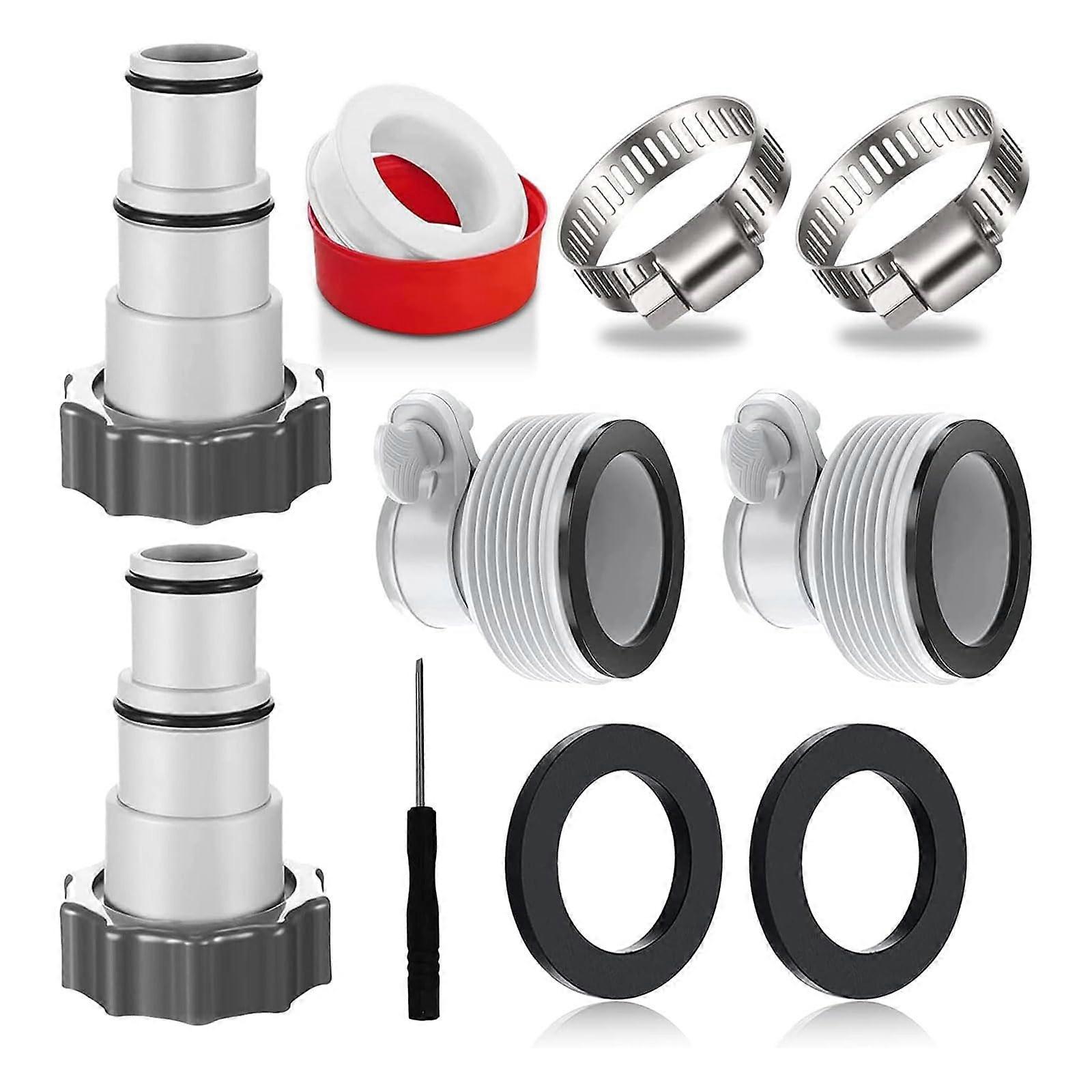 Pool Hose Adapter 1.5 to 1.25 Inch LeakProof Swimming Pool Pump Connection Replacement Fitting