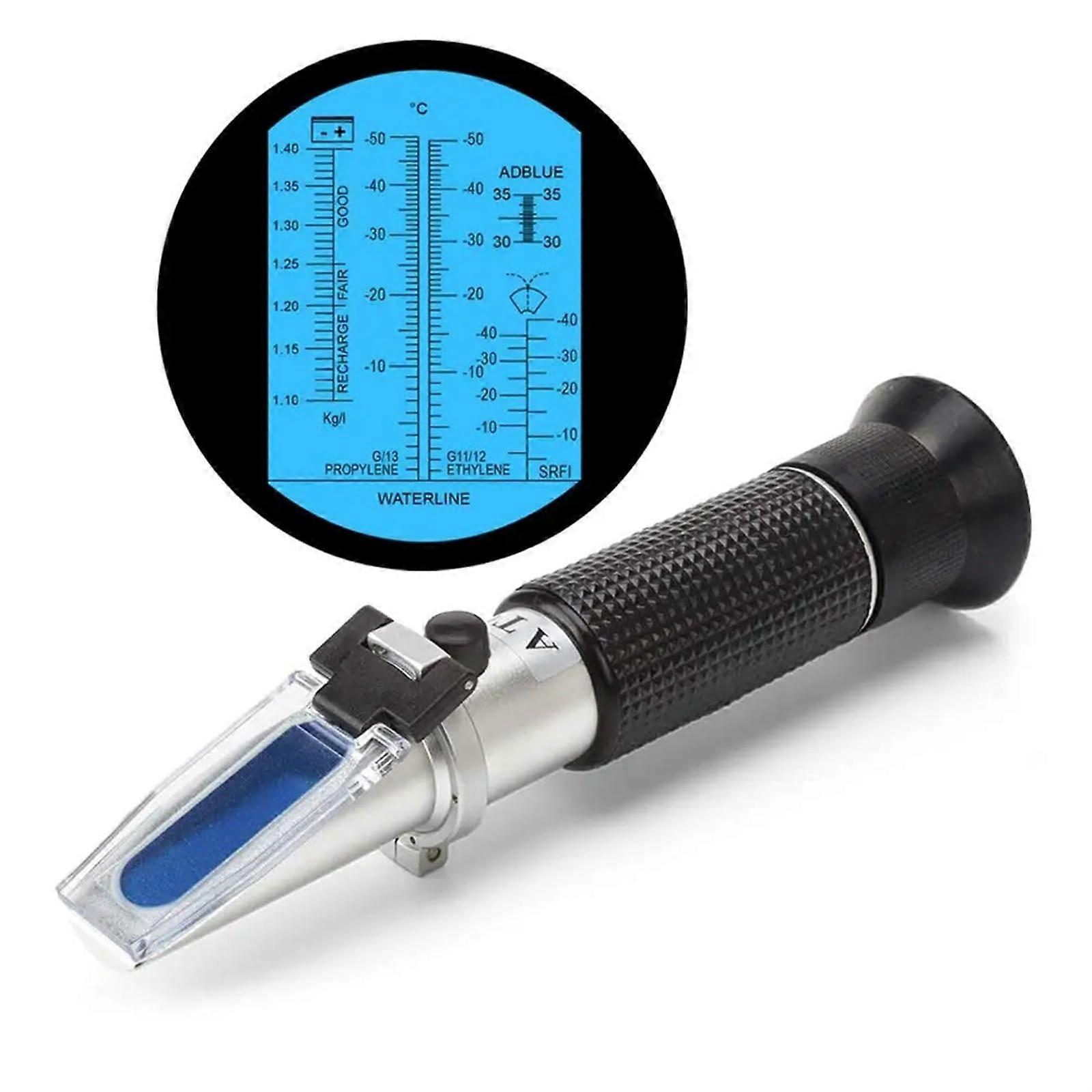Automotive Antifreeze Coolant Refractometer with Accurate Fluid Measurement and Multiuse Testing