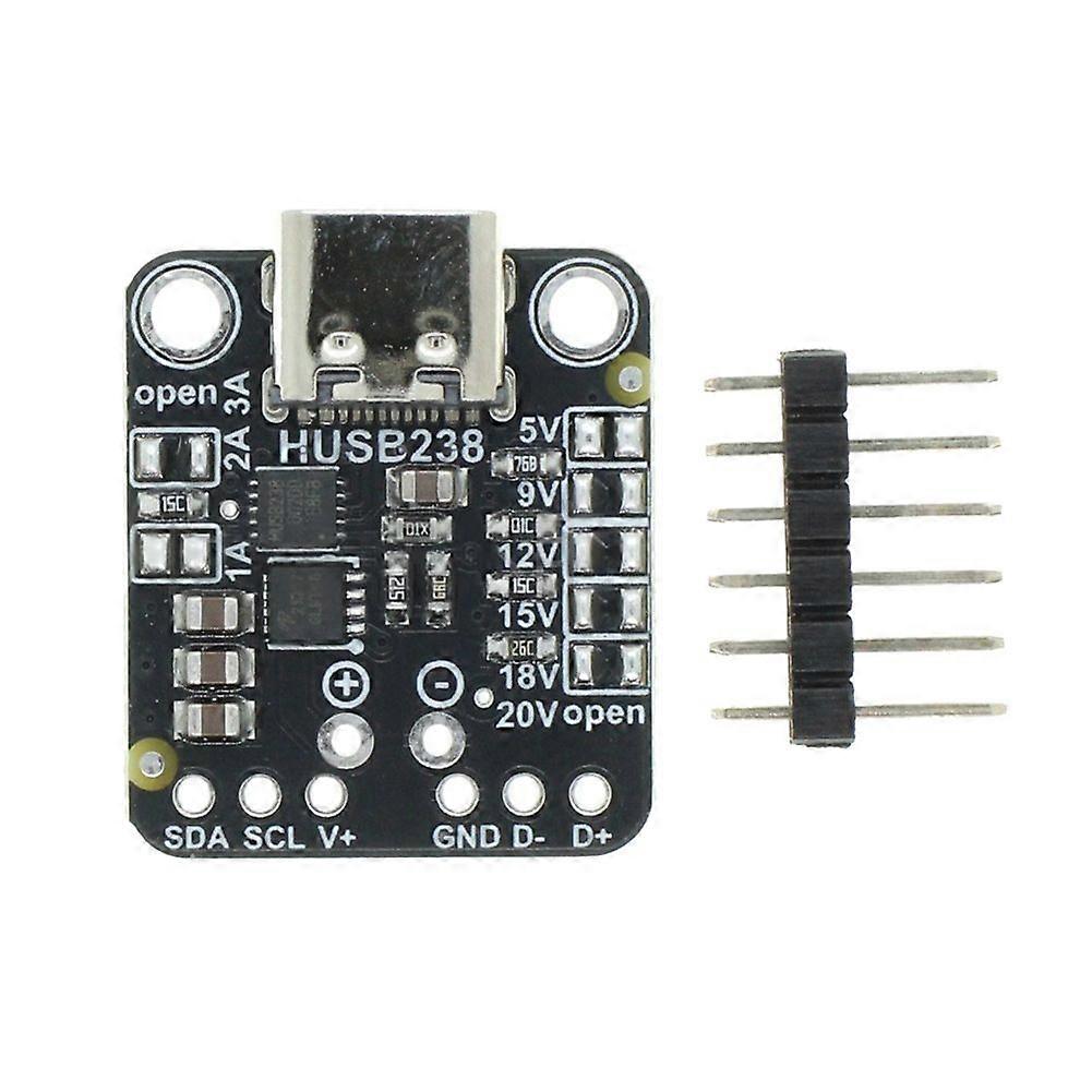 HUSB238 PD Decoy Module IIC Control or Fixed Level Output USB Type CPD Sink