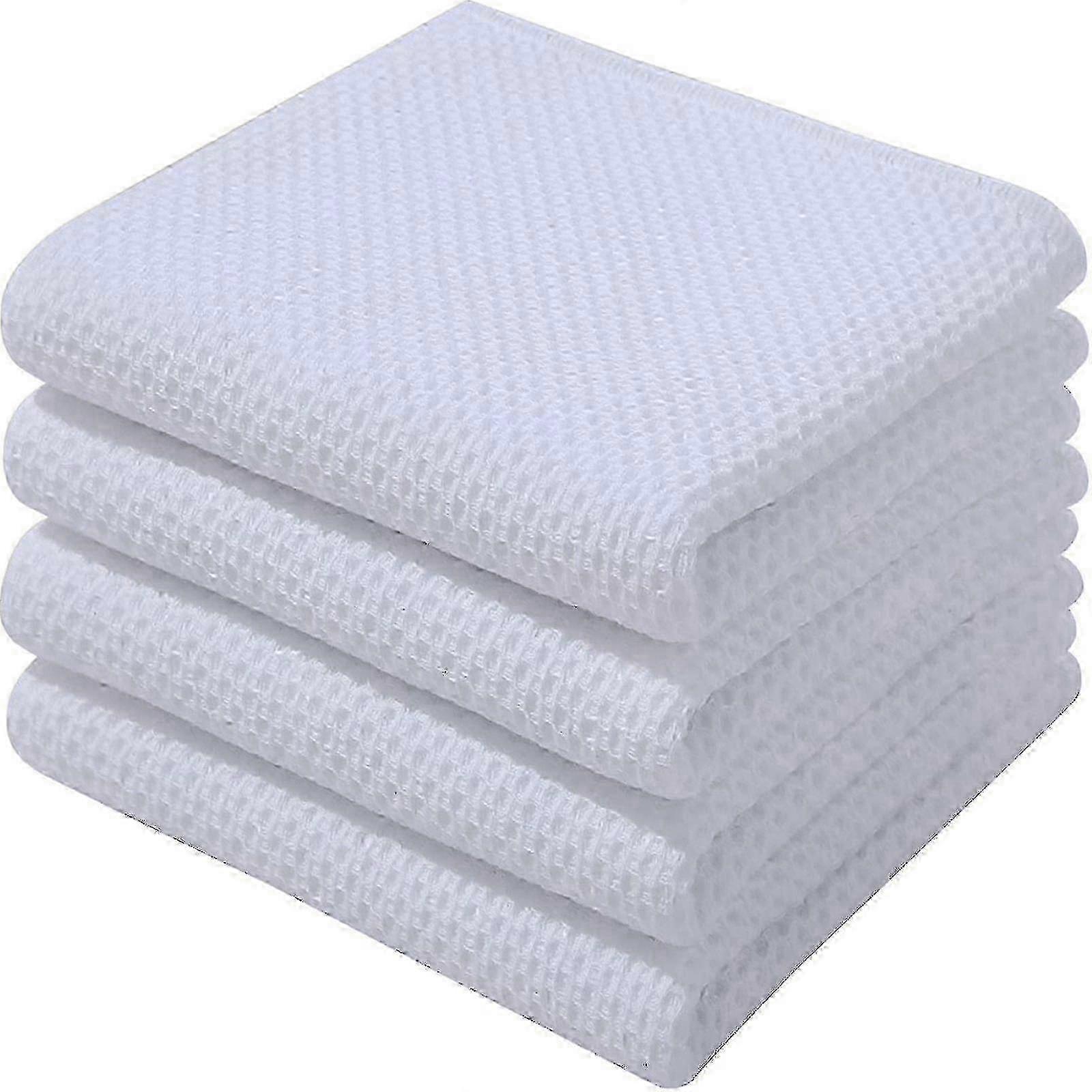 100% cotton dishcloths for kitchen 6-pack with loop