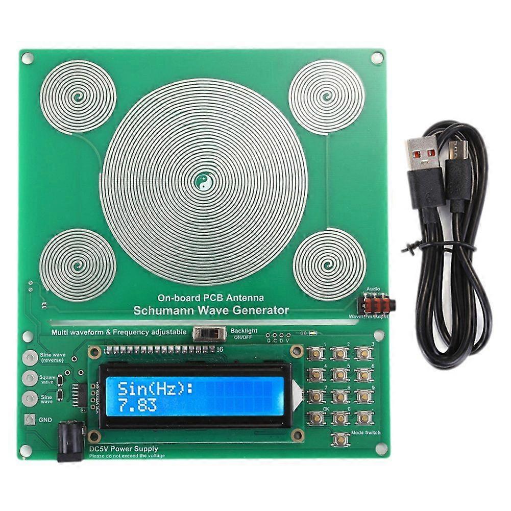 Adjustable Schumann Wave Generator 0.01Hz-100000Hz, Multi-Waveform Signal Generator (Without Case)